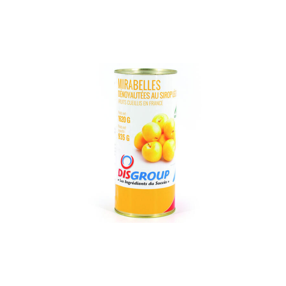 Mirabelle Denoyautee Sirop Disgroup 935g Boite 2/1