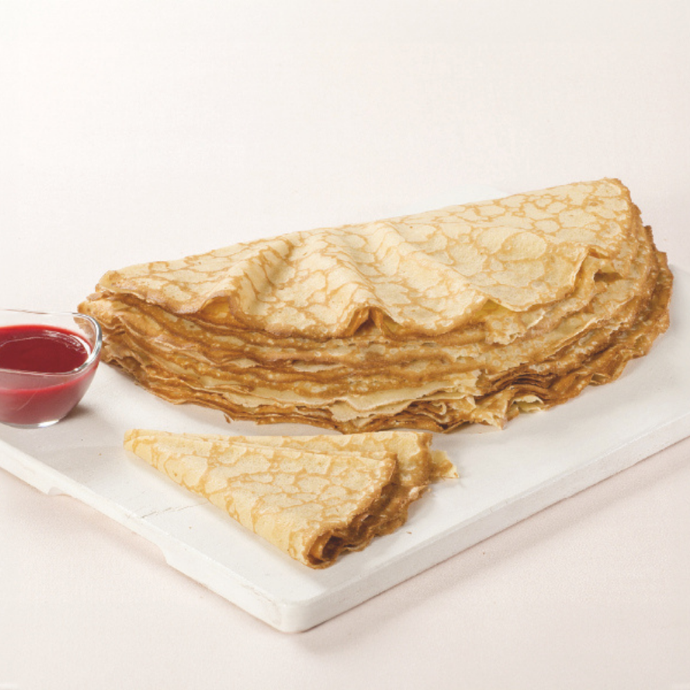 Crepes Au Beurre Sucrees Vanillees 31cm 70gr Carton 84 Pieces