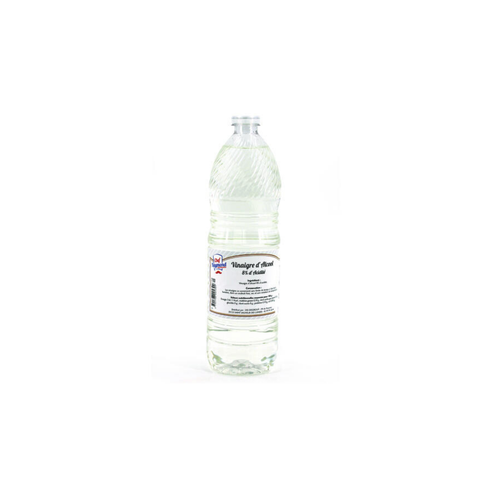 Vinaigre D'alcool Cristal / Blanc 8% Acidite Bouteille 1 Litre
