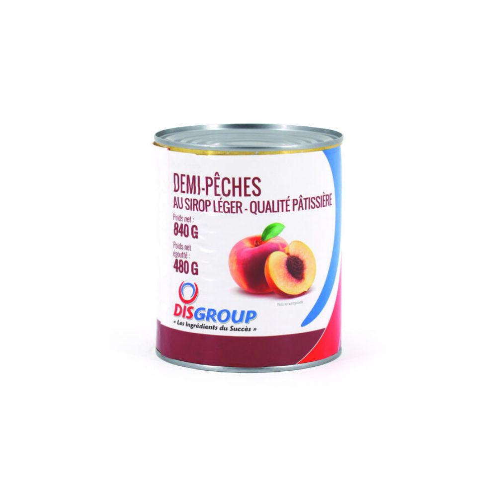 Demi-Peches Au Sirop Leger Boite  4/4