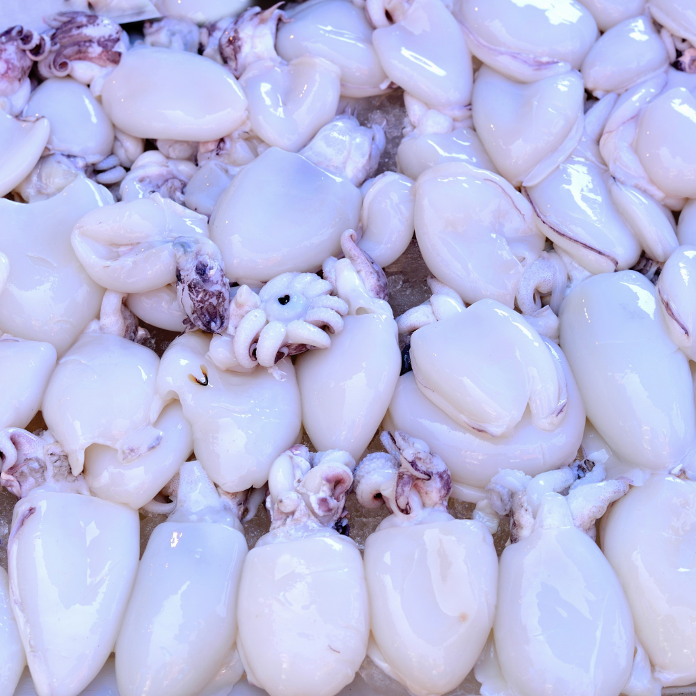 Seiche Entiere Nettoyee 100/200 Vietnam Sachet 800g