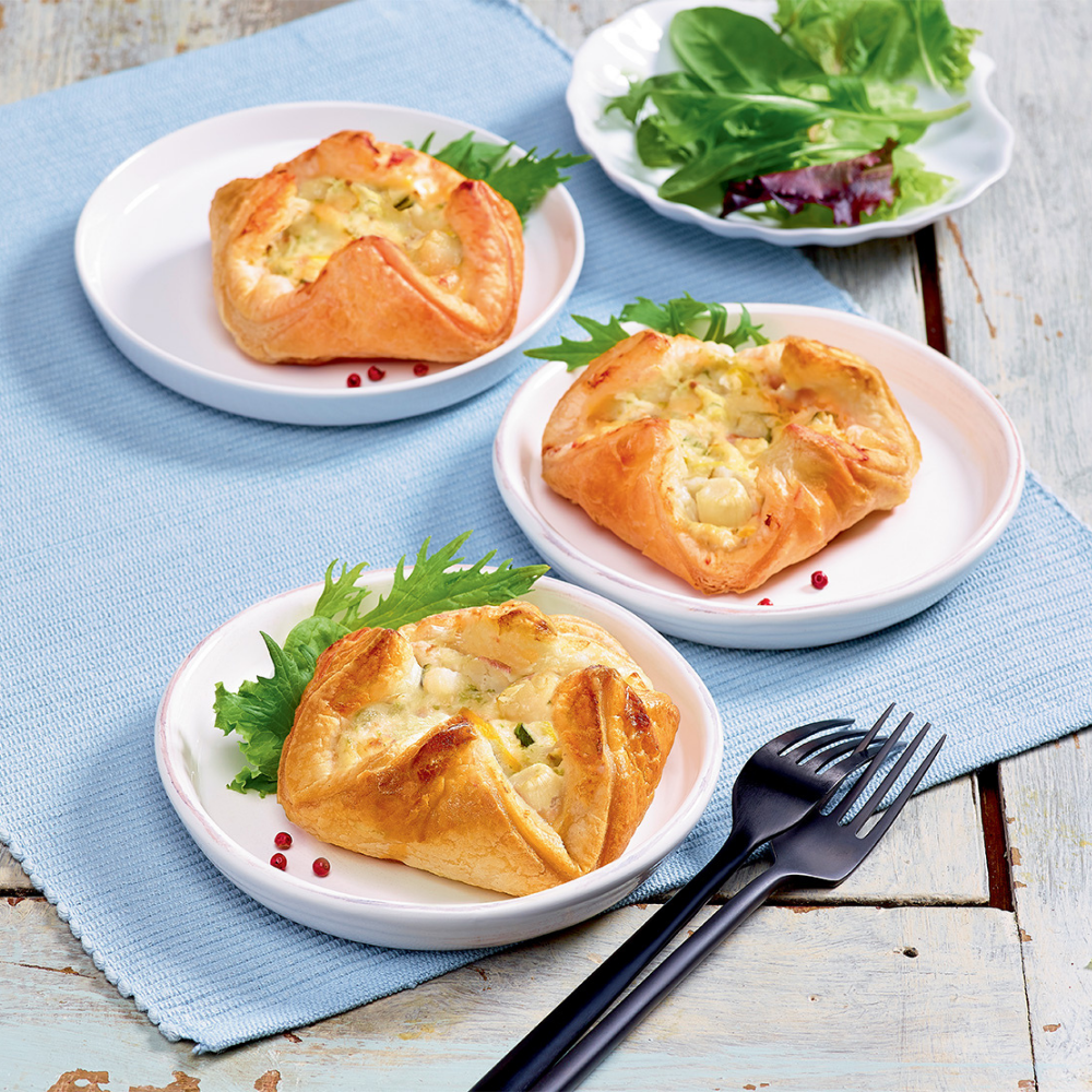 Panier Feuillete St Jacques 100g Boite 4 Pieces