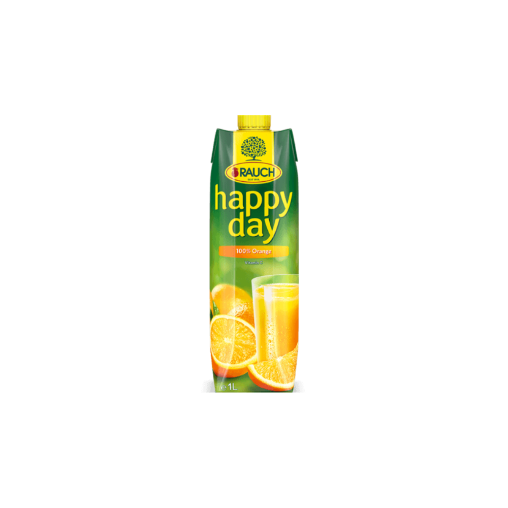Jus Orange Happy Day 100% Rauch 1 Litre X12