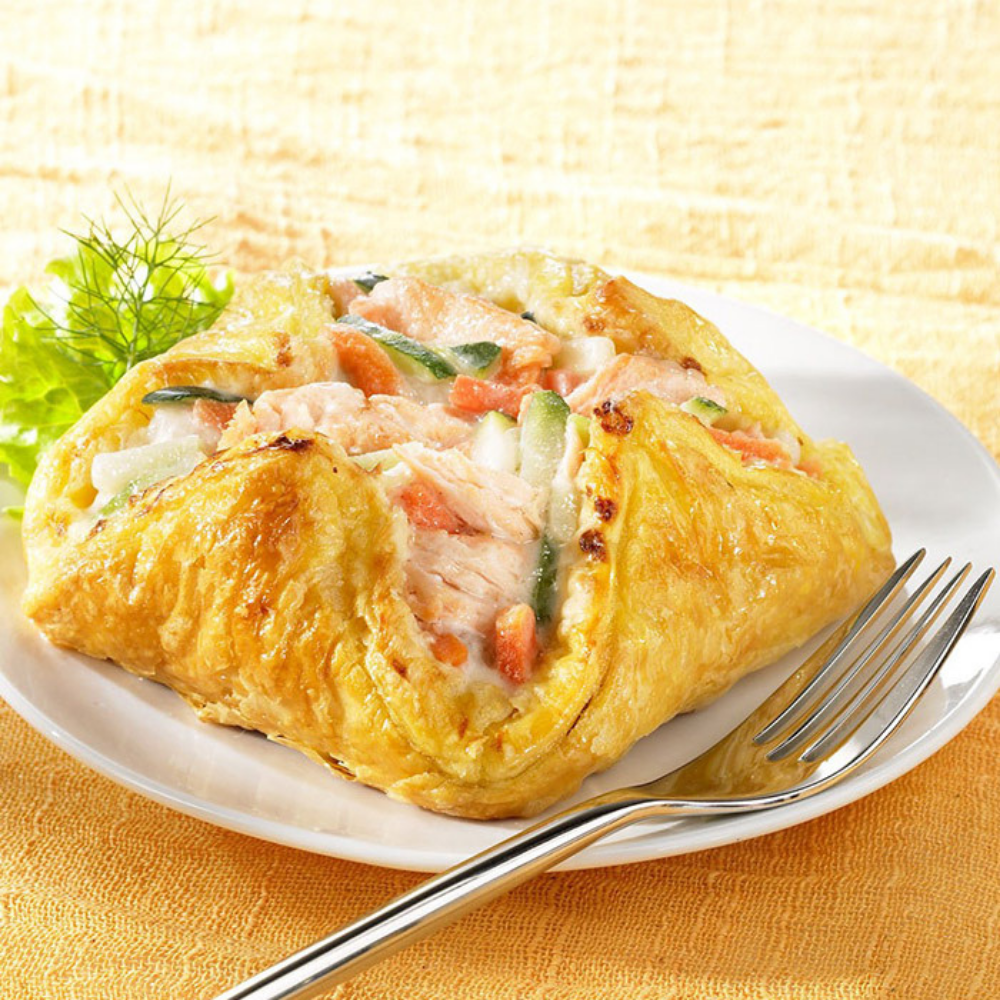 Panier Feuillete Aux 2 Saumons 100g Boite 4 Pieces