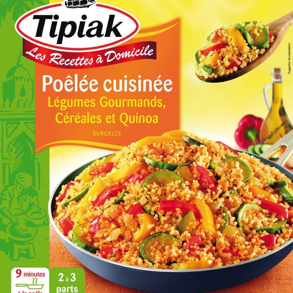Poelee Legumes Gourmands, Cereales Et Quinoa Tipiak Sachet 500g