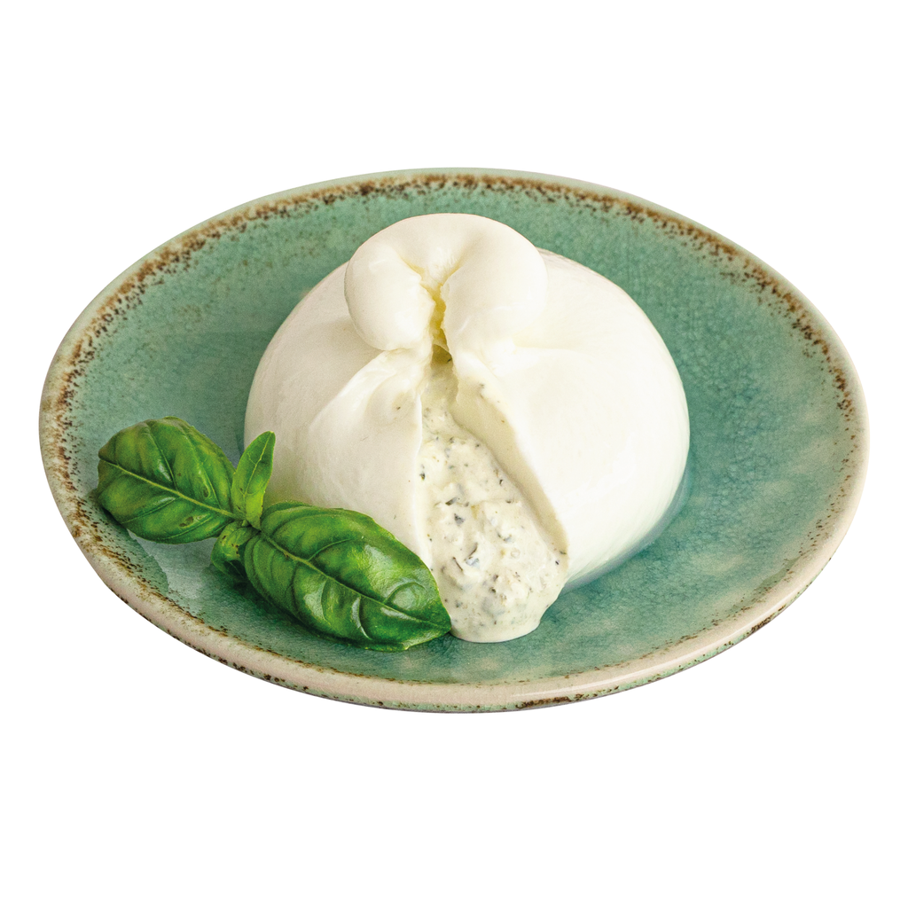 Burratina Au Basilic 100gr