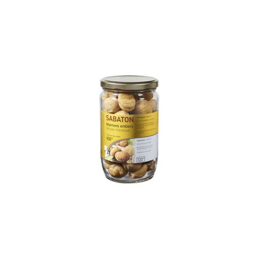 [000967] Marrons Entiers Sec Bocal 430g