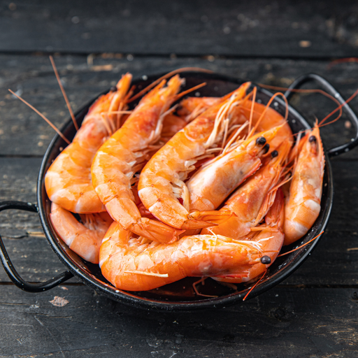 [002192] Crevette Entiere Crue Indonesie 6/8 Penaeus Monodon Bte 800g