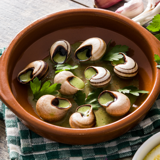 [002622] Escargot Belle Grosseur A La Bourguignonne 355g Sac 48 Pieces