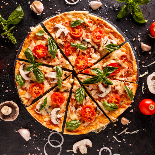 [002658] Pizza Napolitaine Jambon-Fromage 450g "pizza Du Moulin"