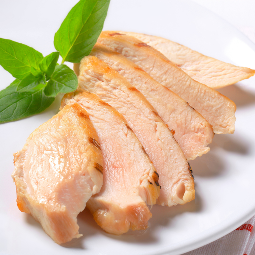 [003363] Emince Filet De Poulet Roti Cuit Halal 1kgx5