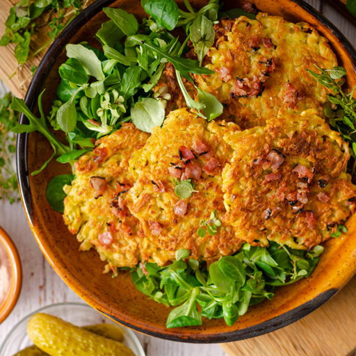 [004112] Paillasson Pommes Terre Lardons 100g Boite 6 Pieces