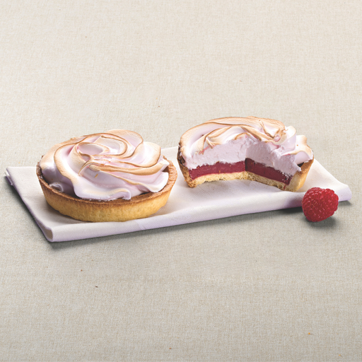 [006423] Tartelette Aux Framboises Meringuee 130g Carton 18 Pieces
