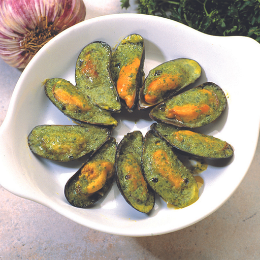 [052215] Moules Farcies 12 Pieces Barquette 125g