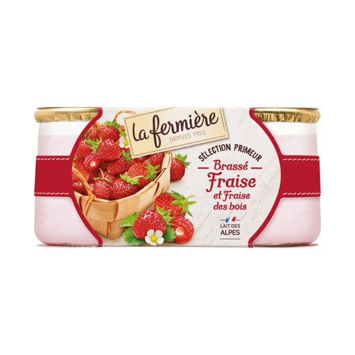 [061645] Yaourt Fraise Pot Gres 140g X 6