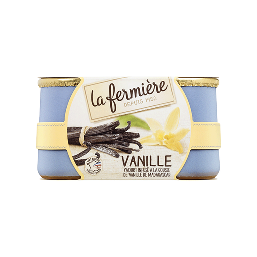 [061641] Yaourt Vanille De Madagascar Pot Gres 140g X 6