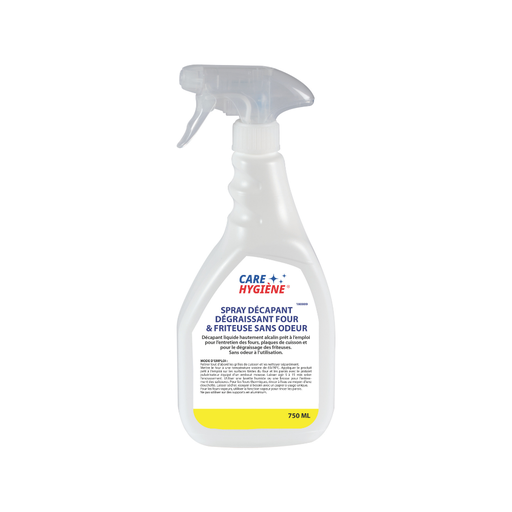 [180009] Spray Decapant Degraissant Fours&friteuses S/odeur Care-Hy 750ml