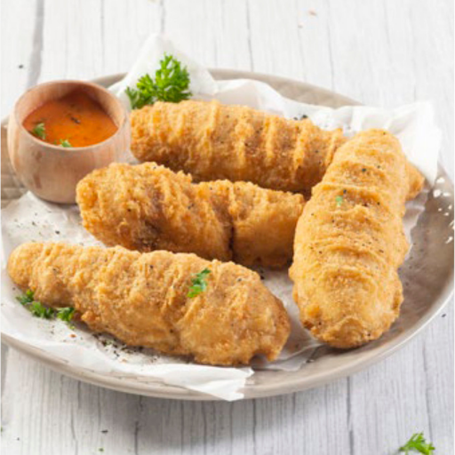 [670221] Aiguillettes Poulet Panees Halal Cuites 20-90g Ue Sachet 1kg