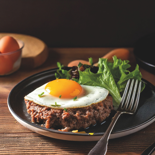 [055068] Steak Hache Rond Fb Aubrac 15% 150g Carton 20 Pieces